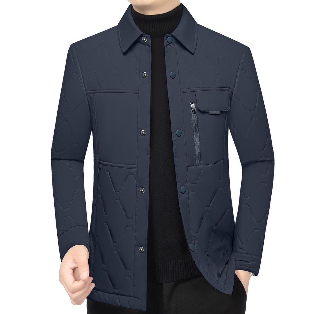 Modische Warme Baumwolljacke für Herren 2025 Winter Mittleres Alter - Leichter, Vielseitiger Business Casual Mantel