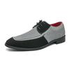 Zapatos de vestir para hombre, tendencia de personalidad, zapatos de boda de cuero Paty, zapatos planos de cuero Oxfords para hombre, zapatos formales