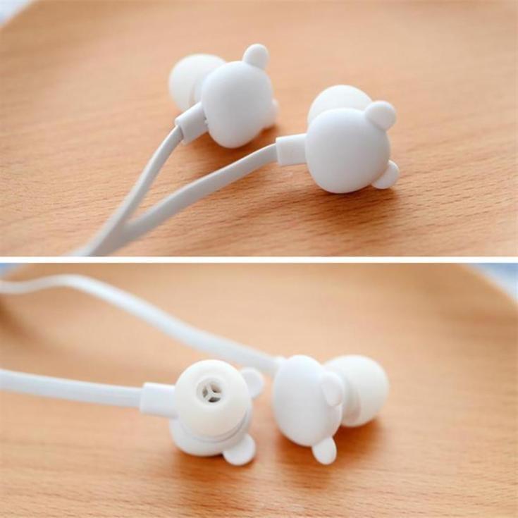 Buy Vogue Bear Cute Earphone In -Ear Candy Color Girl Ear Phones Earbuds  Universal For Iphone Xiaomi Sam at affordable prices — free shipping, real  reviews with photos — Joom