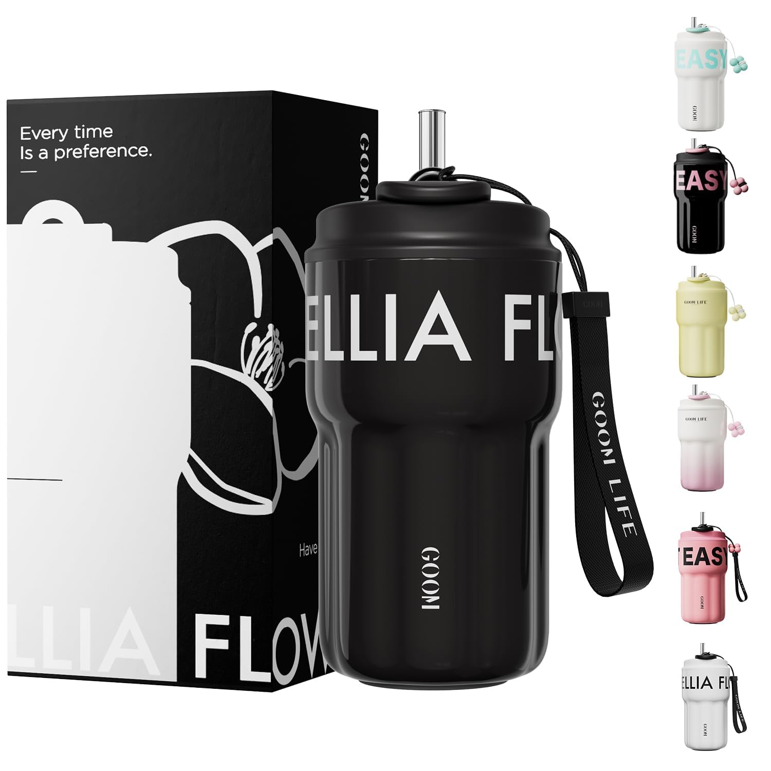 

Кружка для воды GOOM Кофе 316 Нержавеющая сталь Прямая Вакуумная Холодная и Ремешок Кружка из нержавеющей стали Бизнес Тамблер, Бутылка, Бутылка, Чашка, Сталь, 550 мл, Для питья,