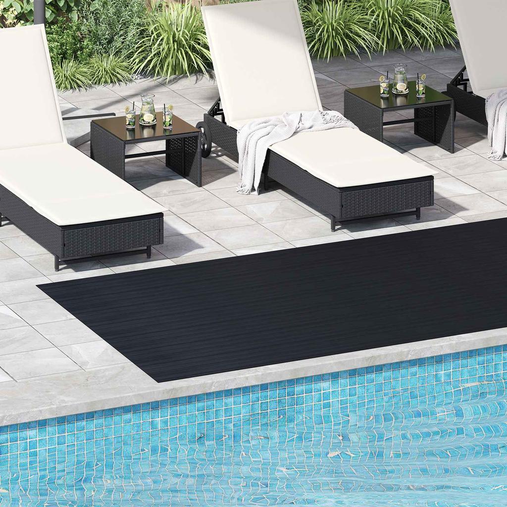 Floor Covering Black 1.5 x 4 m Rubber