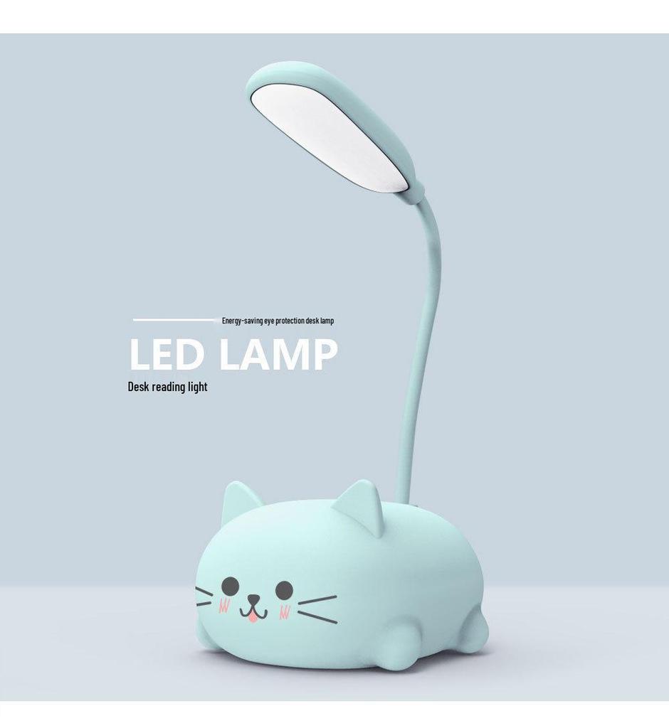 Creative Cartoon LED Foldable Table Lamp - USB Rechargeable Eye-Protecting Book Light