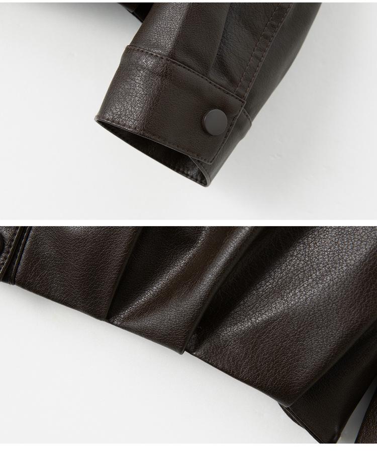 2025 Spring/Autumn Women's Sheepskin Leather Jacket - Short, Genuine Leather, Casual Style