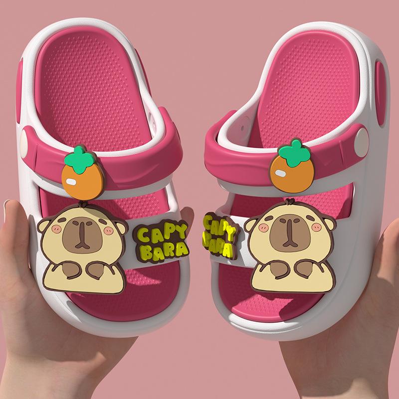 EVA Capybara Non-Slip Soft Sole Cartoon Sandals for Infant and Toddler Boys & Girls