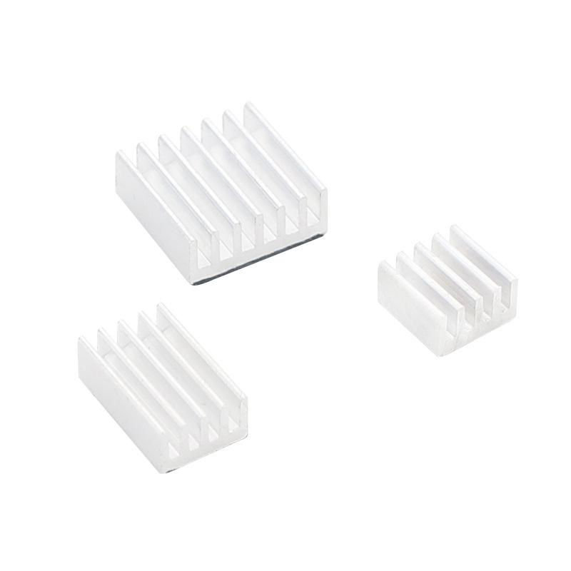Heatsink Set for Raspberry Pi 4B - 3-Piece with Adhesive for Easy Application