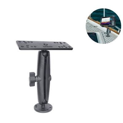 Support de sondeur de poisson réglable Plastique Métal Robuste Support de sondeur de poisson Anti-corrosion Accessoire de bateau pour la marine