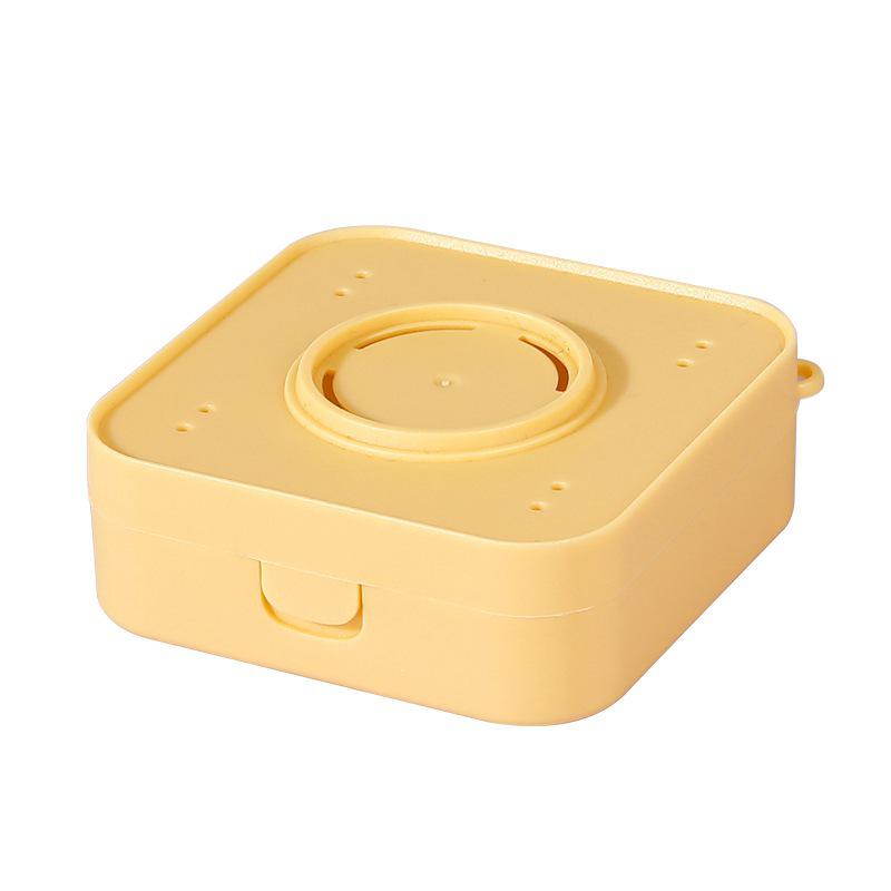 Compact Makeup Powder Puff Storage: Round & Square Plastic Boxes