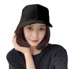 CLEAN HOUSE Hat and Wig, Baseball Cap Style, Dark Brown, Women's, Short Hair, Medical Use, One-Piece Set