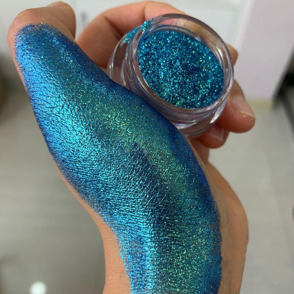 Multichrome Chamäleon Lidschatten Pulver Nagel Glitters Aurora Neon Regenbogen Pigment Chrom Pulver Schillernden Lidschatten Nagel Dekore