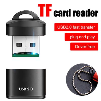 Micro Sd/tf Card Reader With Keychain Mini Portable Usb2.0 High-speed Mobile Phone Memory Card