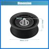 Drive Belt Tensioner Assembly Accessory Idler Pulley No.6612003170/A0002020919/059903341J for Jeep Grand Cherokee 2014-2019 Black Metal Auto