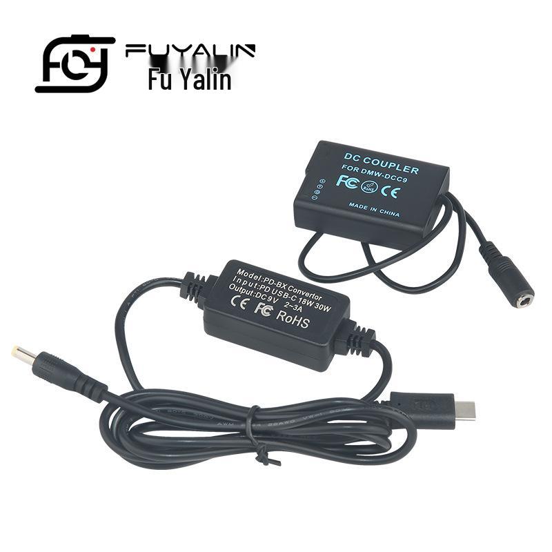 DCC9 PD/Type-C Adapter for DMC-GF2K, G3, GX1, GF2CK, G3K with BLD10 Battery Compatibility