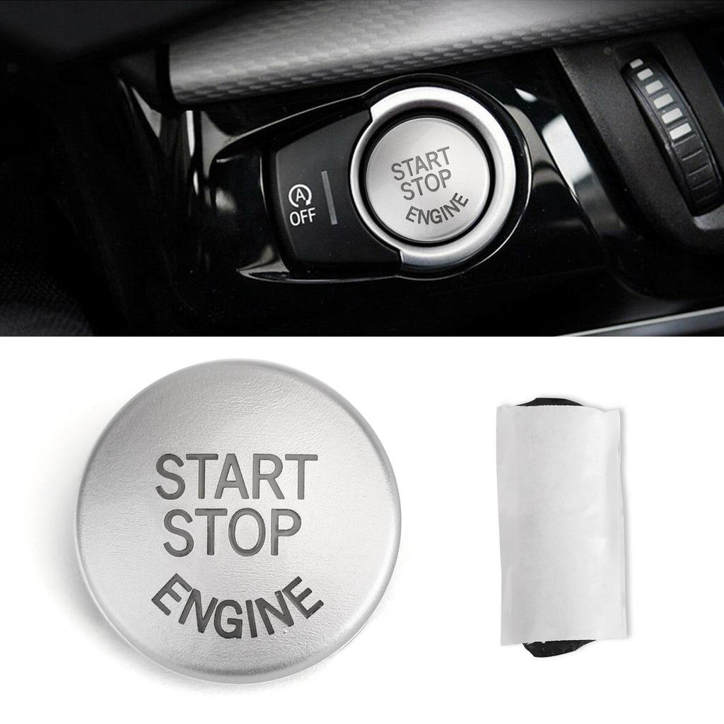 Silver Start Stop Engine Button Switch Cover For BMW E90 E60 E84 E83 E70 E71 E72