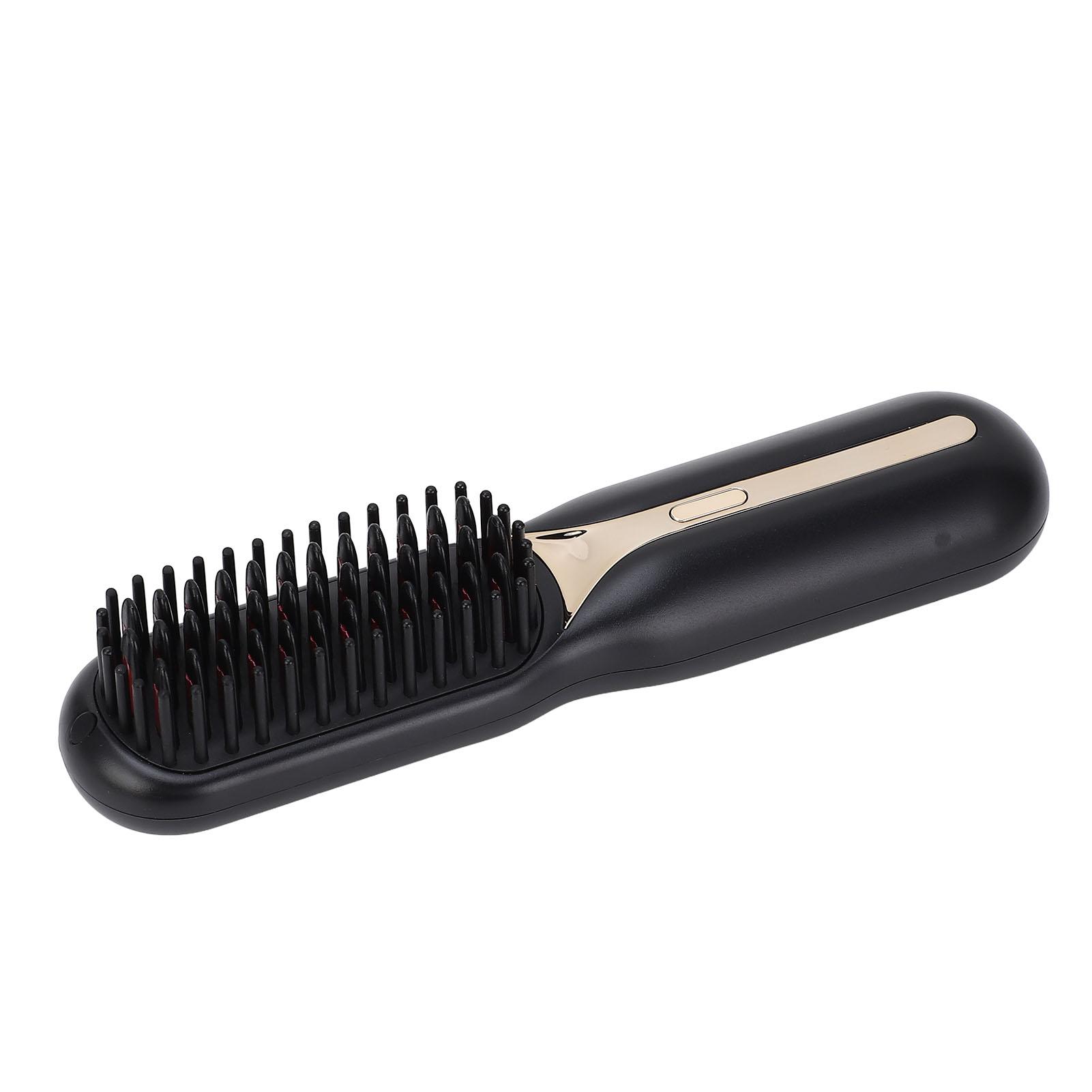 Hair Straightener Brush Negative Ion Curling Straightening Ion Dual Use Electric Hair Styling Comb for Home