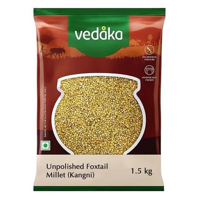 Vedaka Unpolished Foxtail Millet (Kangni) | Navane/Kaon/Kang/Kakum/korralu/Korra/Thinai| 1.5 Kg