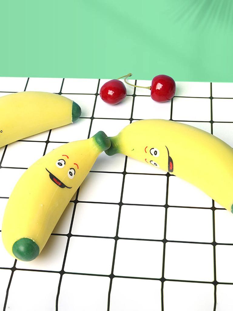 1 шт.-Мягкая резиновая игрушка для питомца Банан Лала Ле Игрушка для снятия стресса
