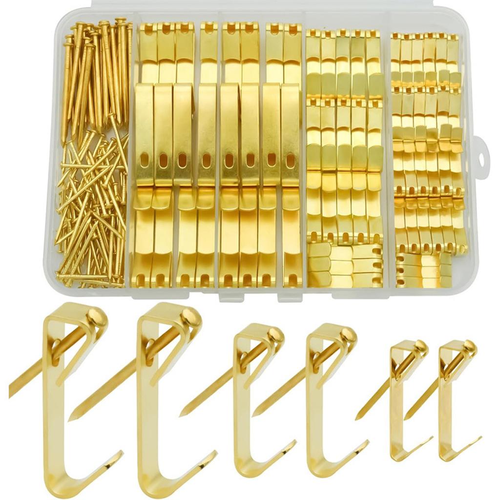 100 Pieces Picture Hangers, 3 Hanging Kit Including 10lb/30lb/50lb Hooks  Heavy Duty
