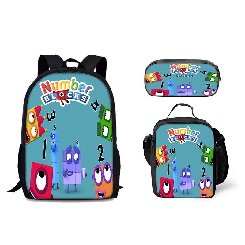 Numberblocks Digital Building Backpack For Kids School Supplies And Storage