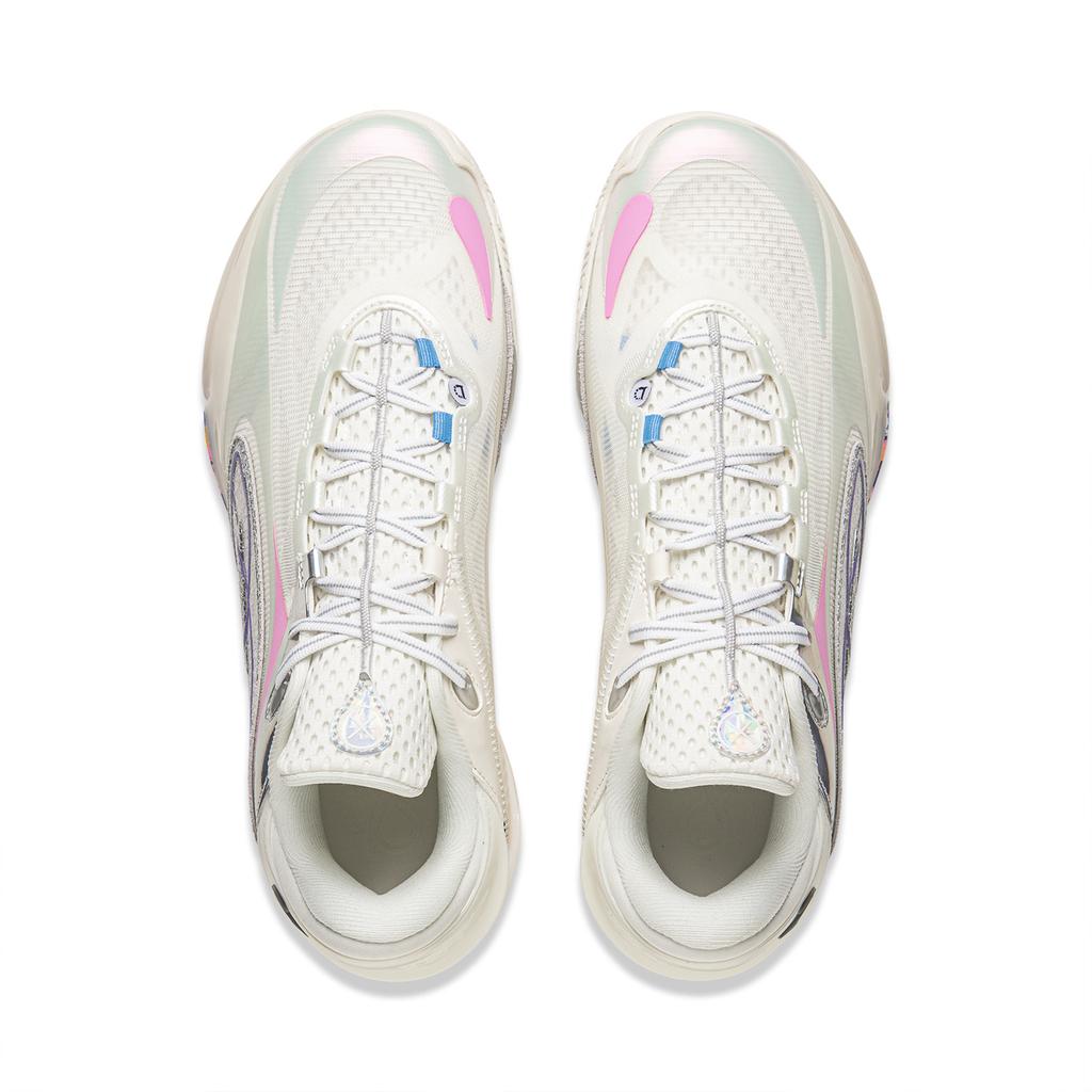 Li Ning Wade 808 5 ULTRA Basketball Shoes Men's Low Top Champagne White ABAV015-8