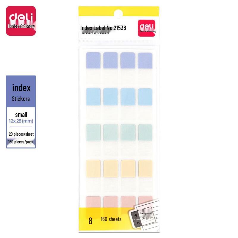 Deli 21536 Colored Sticky Notes and Index Tabs