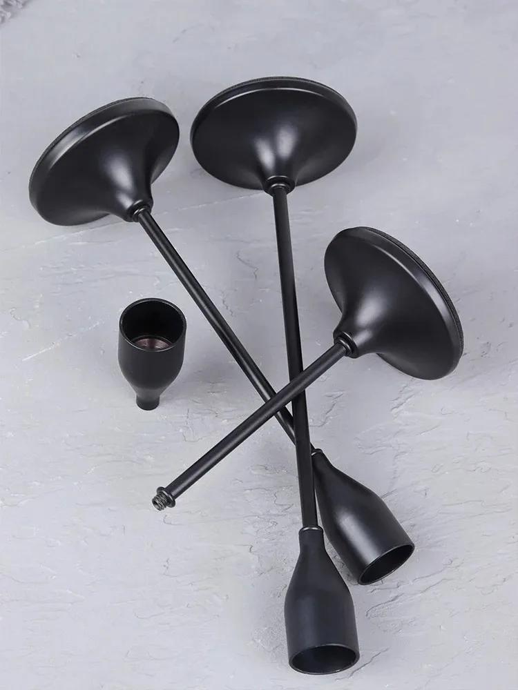 1/2 pièces Bougeoirs en métal de luxe léger Bougeoir Mariage Table Bougeoir Exquis Bougeoir Ornement de table de Noël