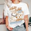 Autumn Alice In Wonderland White Rabbit Outlined Text Poster TShirt Alice In Wonderland Shirt Land Princess Shirt