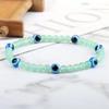Türkisches blaues Armband mit bösen Augen, 4 mm Mini-Perlen, natürliches Tigerauge, Lavastein, Glücksarmbänder für Frauen und Männer, Schmuck, Pulseras Homme