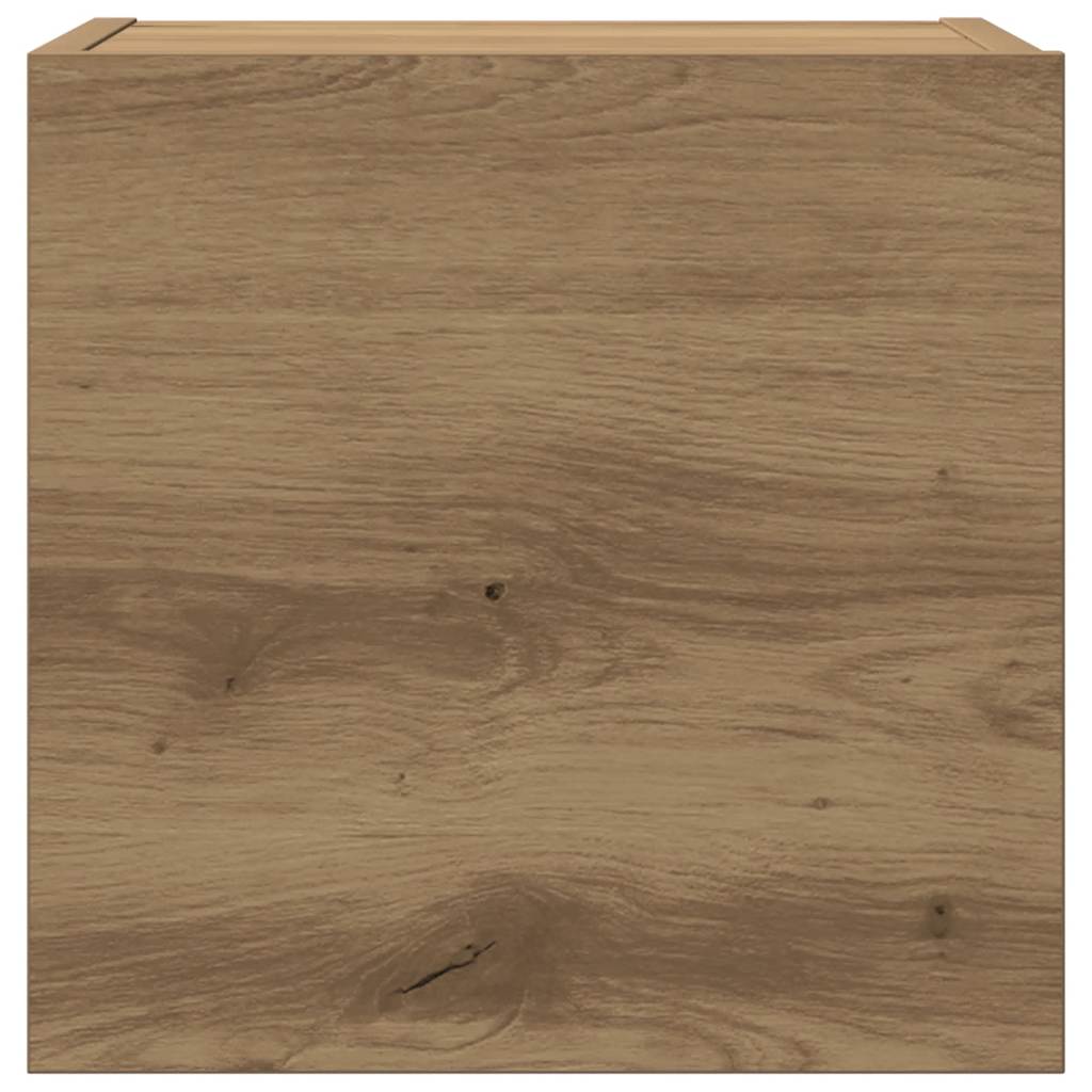5 Piece Wall Mounted TV Cabinet Set Artisan Oak Engineered Wood