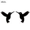 Stainless Steel Bat Stud Earrings For Women Men Punk Funny Halloween Party Gift Black Bat Earings Studs Jewelry Wholesale