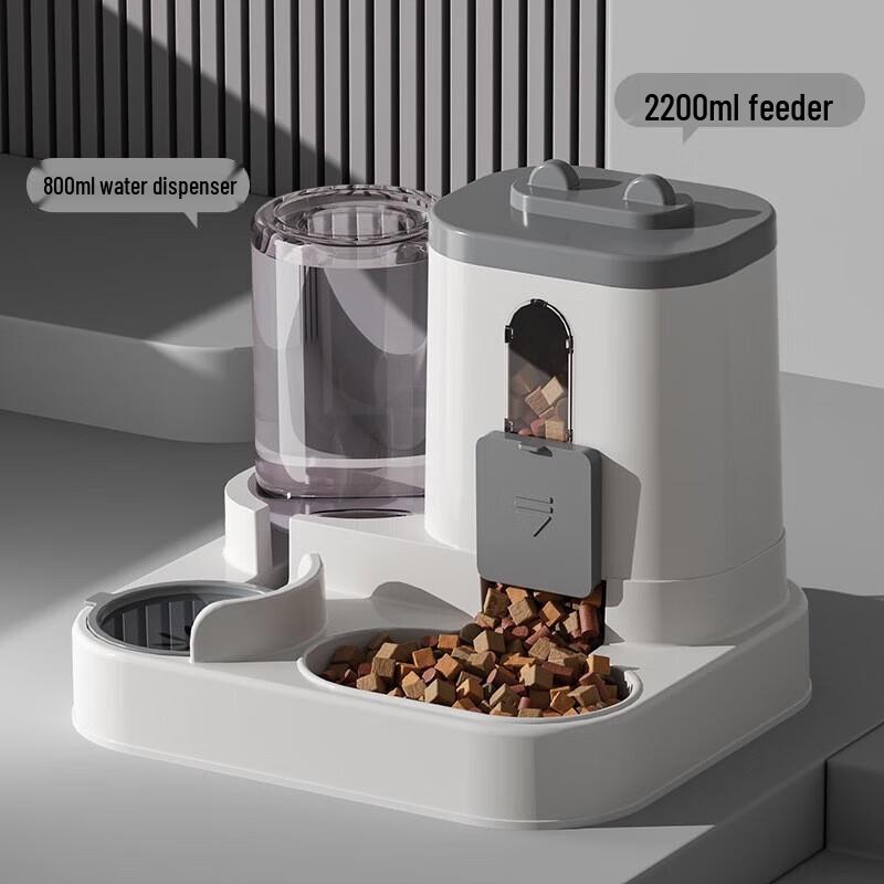 YIXI Automatic Dual Pet Feeder and Water Dispenser