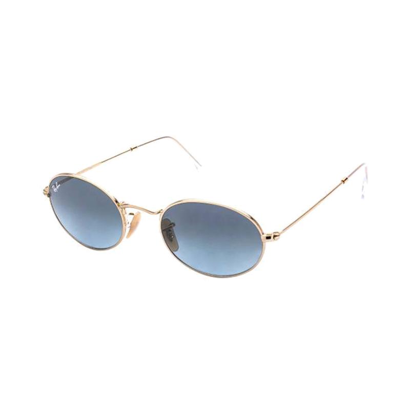 Ray-Ban lightweight and sophisticated alloy frame oval sunglasses unisex gold