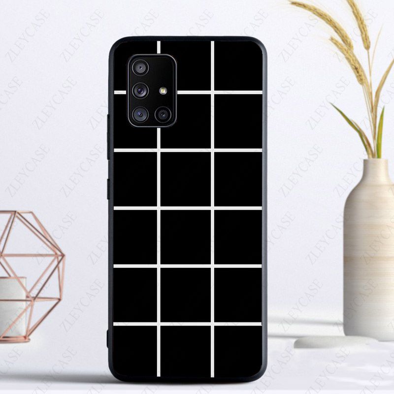 Checkerboard Plaid Checked Checkered Funda For Samsung Galaxy A13 A53 A11 A12 A32 A22 A52S A41 A42 A33 A20E A30S A40 A21S Cases