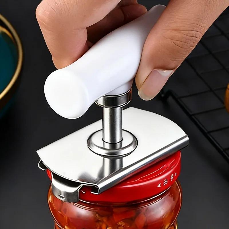Multi-Function Stainless Steel Bottle Cap Opener Adjustable Lids Off Jar Opener Labor-Saving Screw Can Openers Kitchen Gadgets