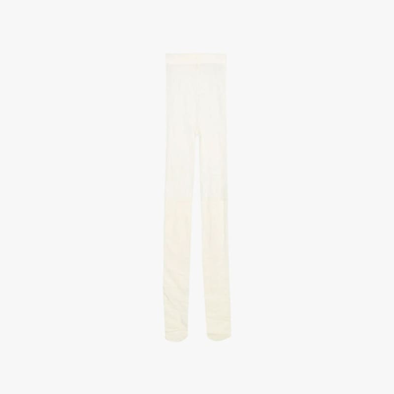 PINK PINEAPPLE TWO-TONE PETAL STOCKING_IVORY