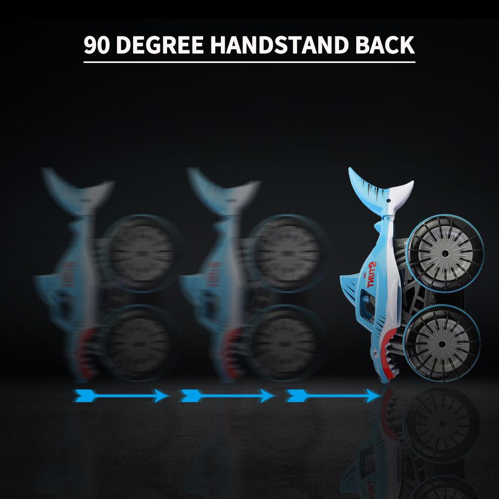 RC Stunt Car Amphibious RC Car for Kids 2 In 1 RC Boat 2.4GHz 360 Degrees  Rotate All Terrains Xmas