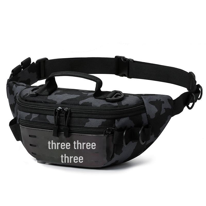 Men's Multifunctional Outdoor Waist Bag - Large Capacity for Running, Fishing, and More