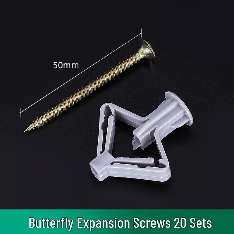 Butterfly Type Plastic Expansion Screws for Gypsum Board and Hollow Bricks
