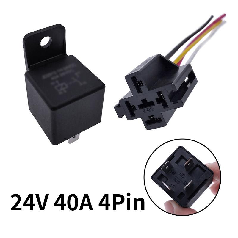 40A Auto Car Relay JD2912 4 Pin 5 Pin DC 12V 24V 36V 48V with Mounting Hole Coil Power 1.8W Automobile Control Device with Line Relays 5