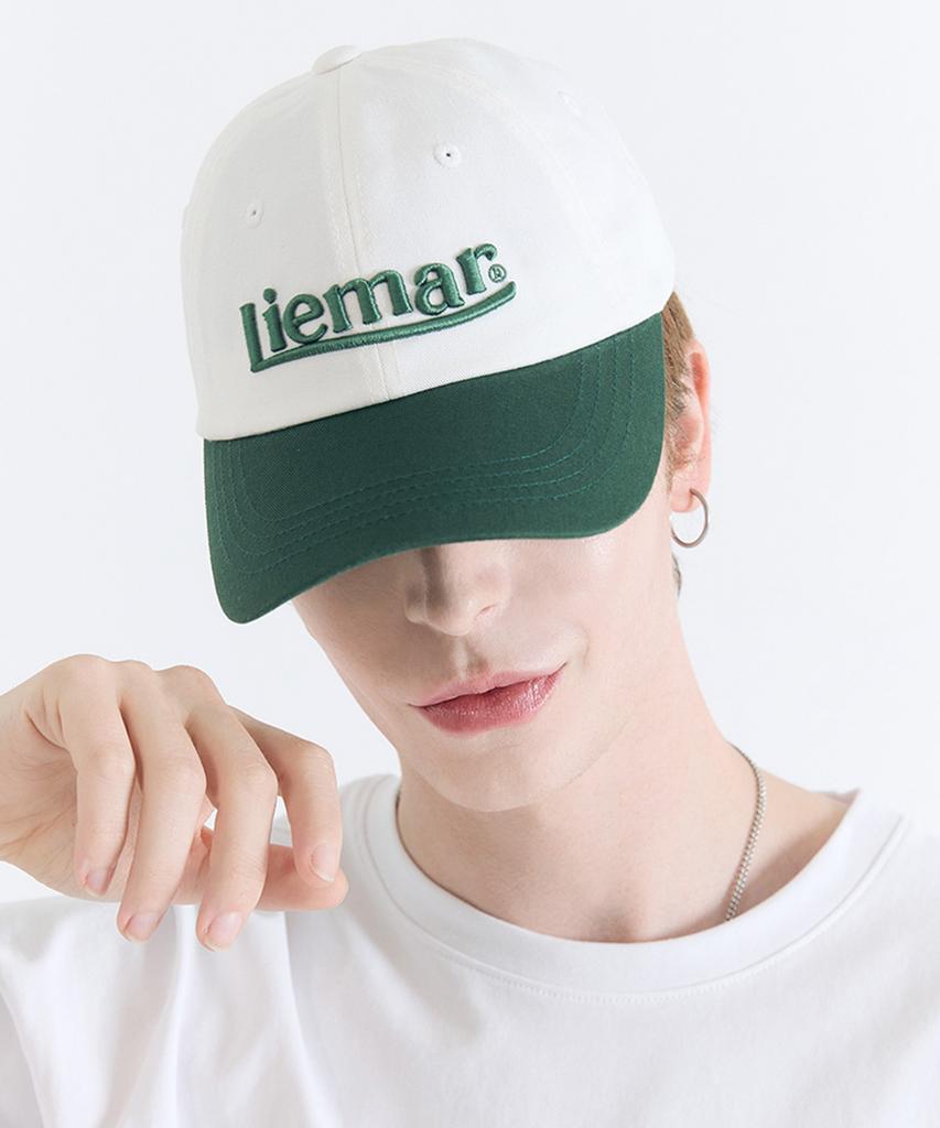 LIEMAR Embossed Embroidery Two-Tone Ball Cap Green