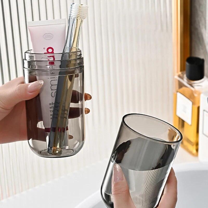 Podróżny przenośny kubek do płukania ust, pudełko do przechowywania szczoteczek do zębów, kubek do mycia zębów, akcesoria podróżne, kubek dentystyczny, proste prezenty premium