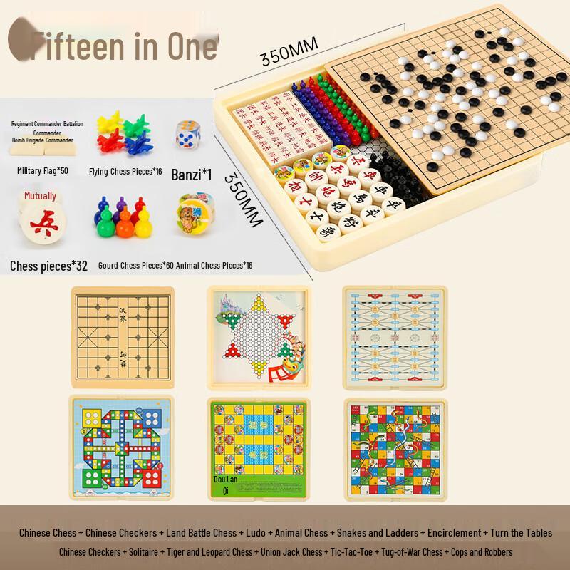 Brangdy 15-in-1 Classic Board Game Collection
