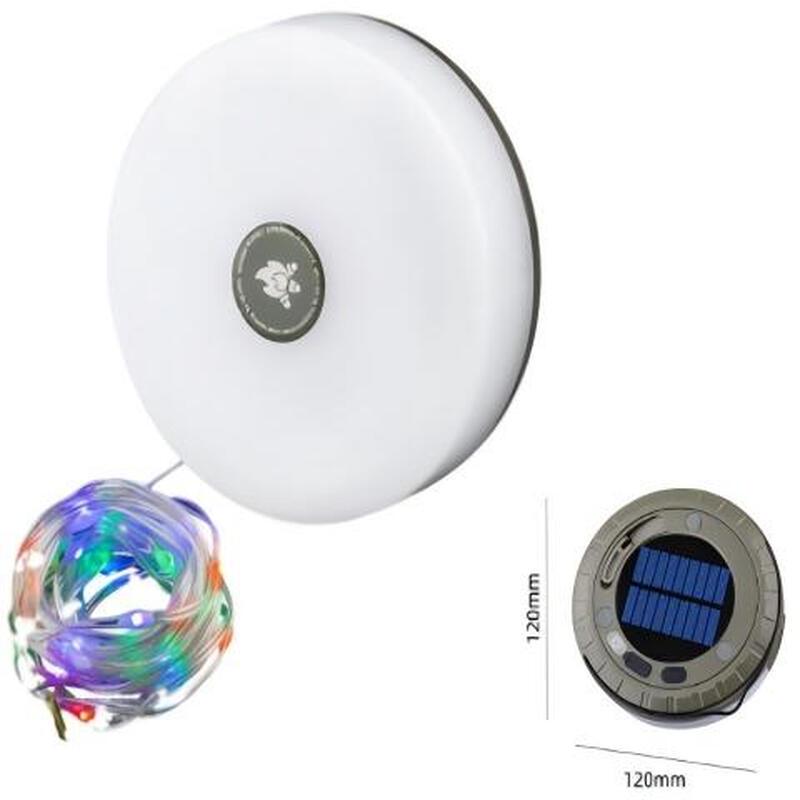 Многофункциональный перезаряжаемый солнечный кемпинговый гирляндный светильник