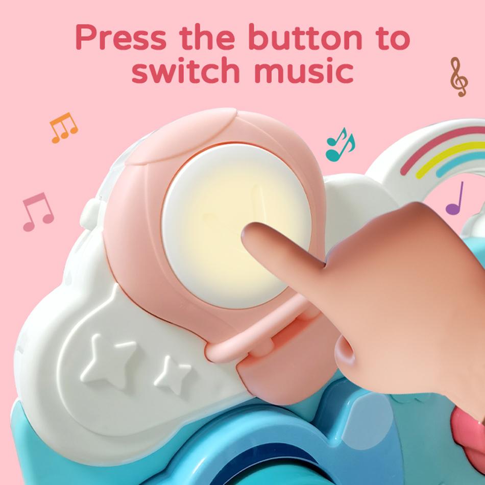 Montessori Baby Kształt Poznawczy Gra Planszowa do Dopasowywania z Dźwiękiem Trening Inteligencji Wczesne Edukacyjne Zabawki Muzyczne Zabawki Puzzle