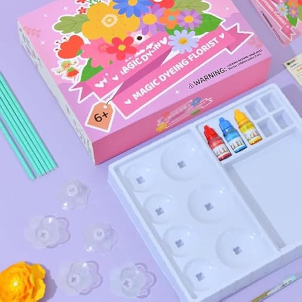 Bloom Joy Magic Petal Flower Kit, Fun Bouquet Craft, Star Helio Flowers, Create 3D Blossoms with Colorful Petals, Colored Flowers Creative Toys