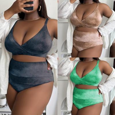 New Sexy High Waist Bikinis Swimwear Women Swimsuit Female Bikini Set Print Plus Size Bathing Suit Summer Biquini
