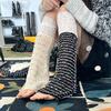 Y2K Lace Trim Flare Leg Warmers, Colorful Tweed Slouchy Socks for Women, Retro Streetwear Fashion Accessories