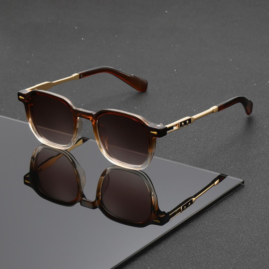 New square sunglasses sunscreen trend retro fashion popular street photography commuter versatile high-end sunglasses