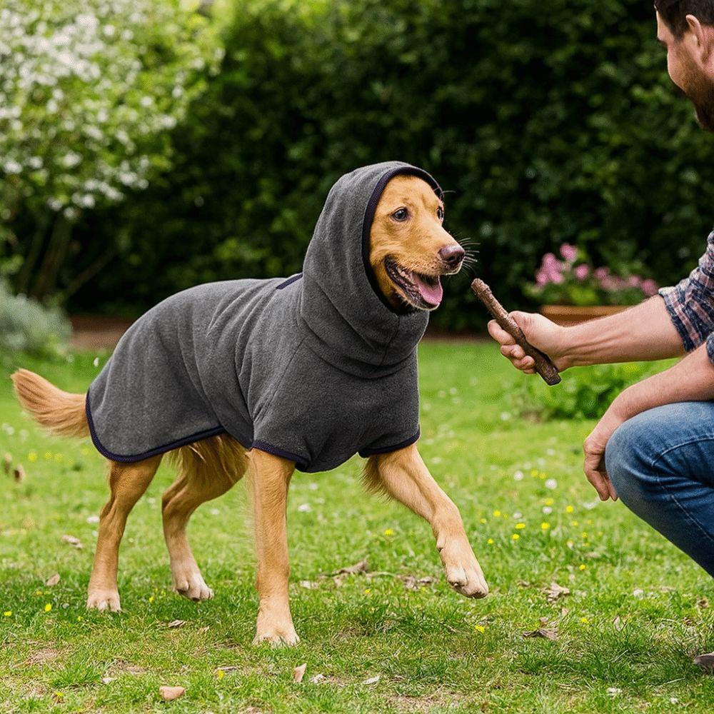 Thickened Winter Dog Vest Coat Solid Color Pet Hoodies Pet Sleepwear Universal Pets