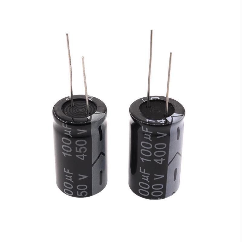 Direct Plug Aluminum Electrolytic Capacitor - 100UF, 16V to 450V