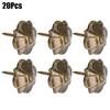 20Pcs Sofa Bubble Nail Vintage Thicken 4-Leaf Clover Pattern Decorative Fasteners 20 X 22mm